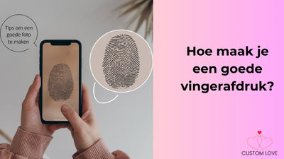 Hoe maak je een goede vingerafdruk voor sieraden?