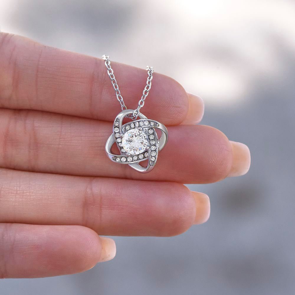 Aan Mijn Prachtige Vrouw - Jij Bent Mijn Liefdesverhaal - Love Knot Ketting