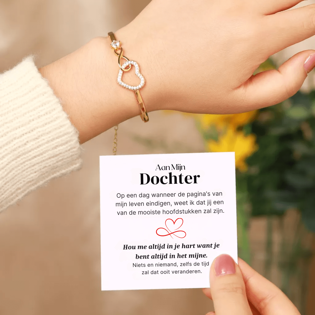 Aan Mijn Dochter - Oneindige Hart Armband - CustomLove.nl