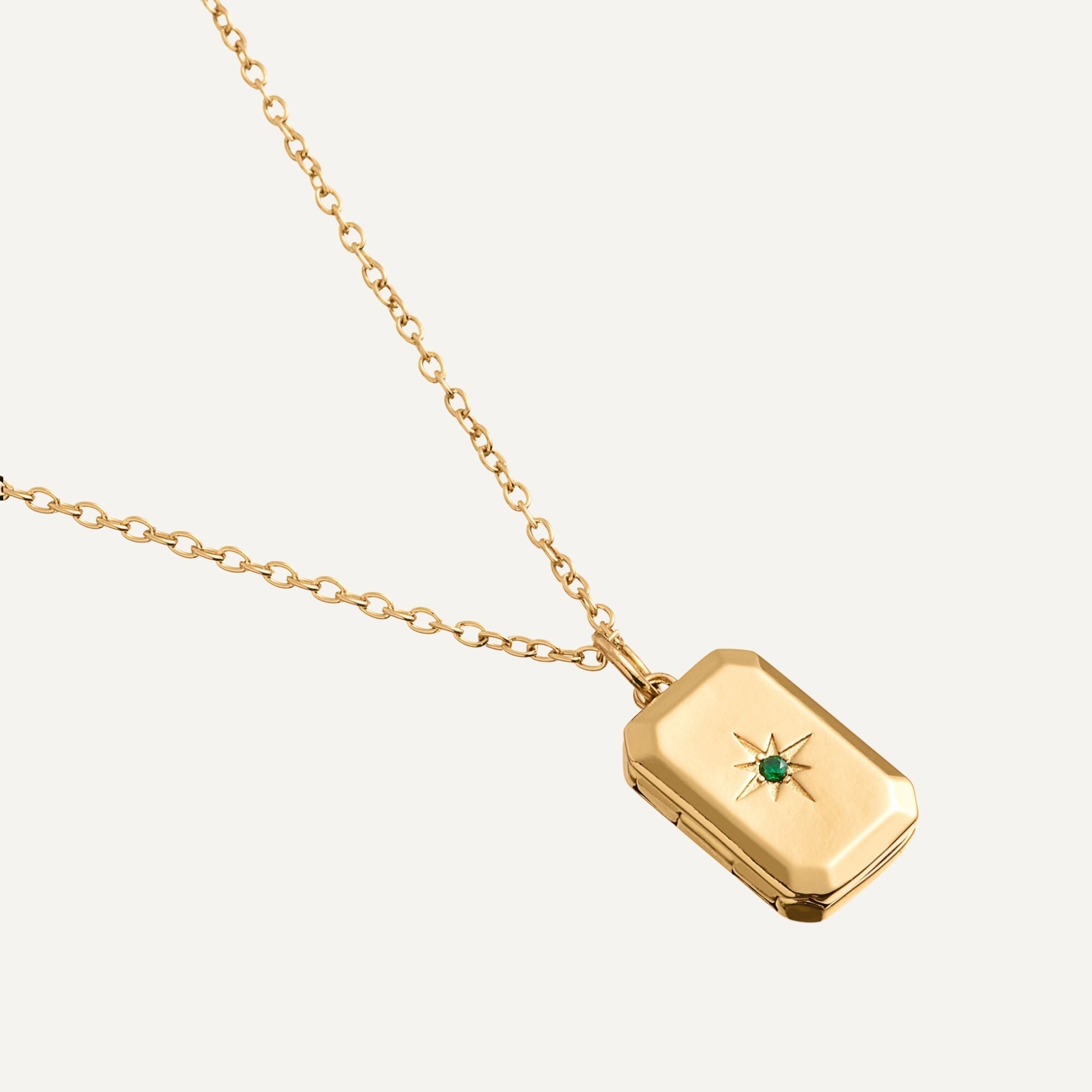 Medaillon Ketting met Geboortesteen