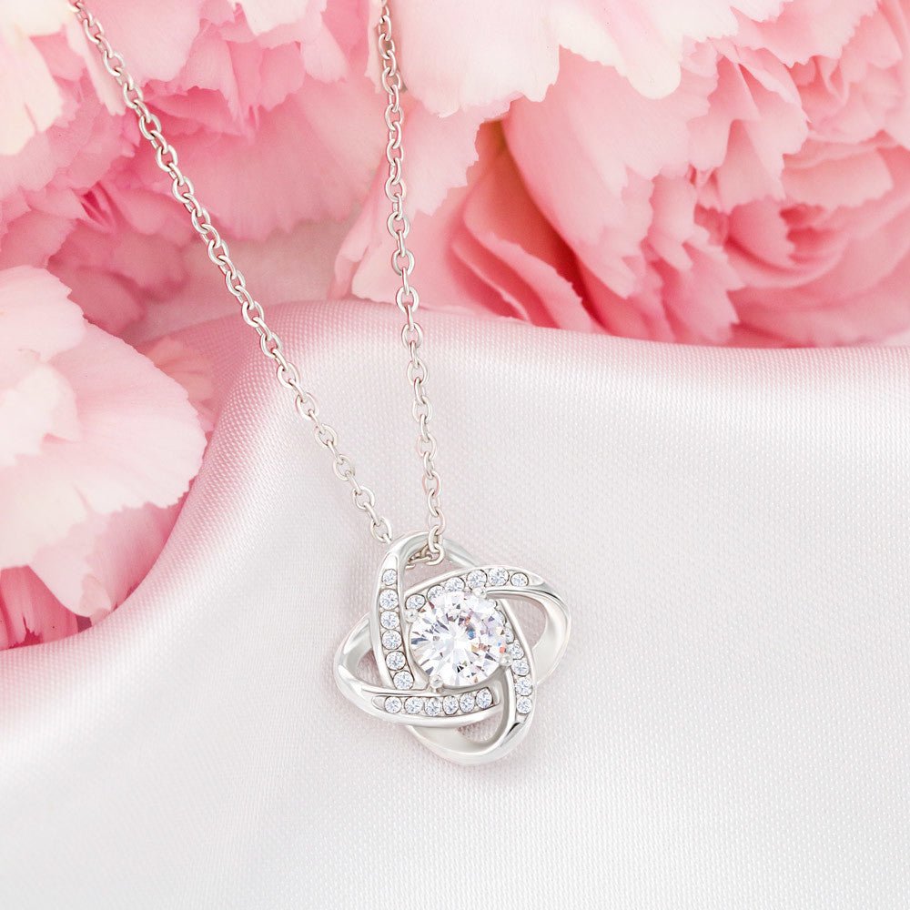 Aan Mijn Prachtige Vrouw - Jij Bent Mijn Liefdesverhaal - Love Knot Ketting
