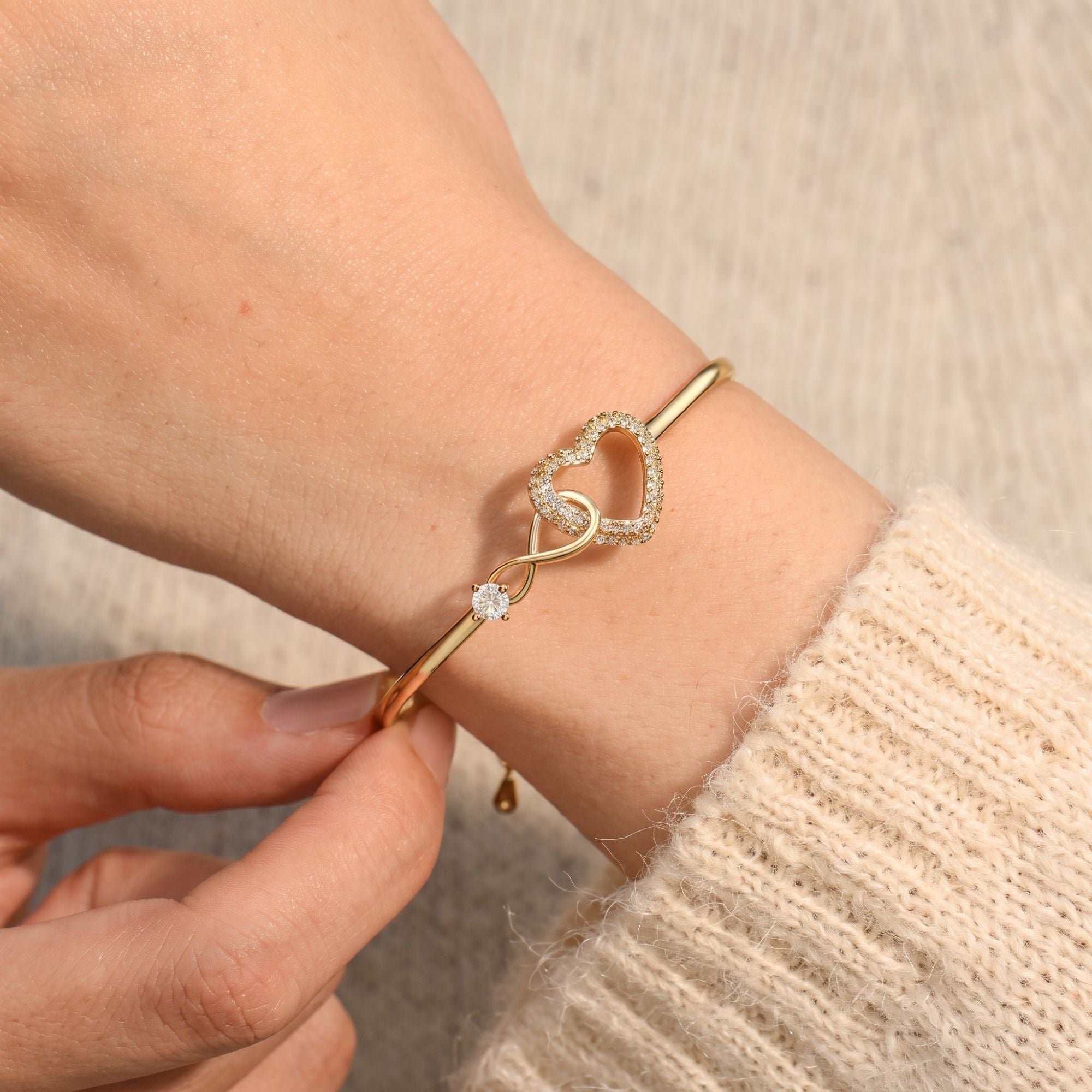 Aan Mijn Dochter - Infinity Hart Armband – Altijd In Mijn Hart, Voor Altijd Verbonden