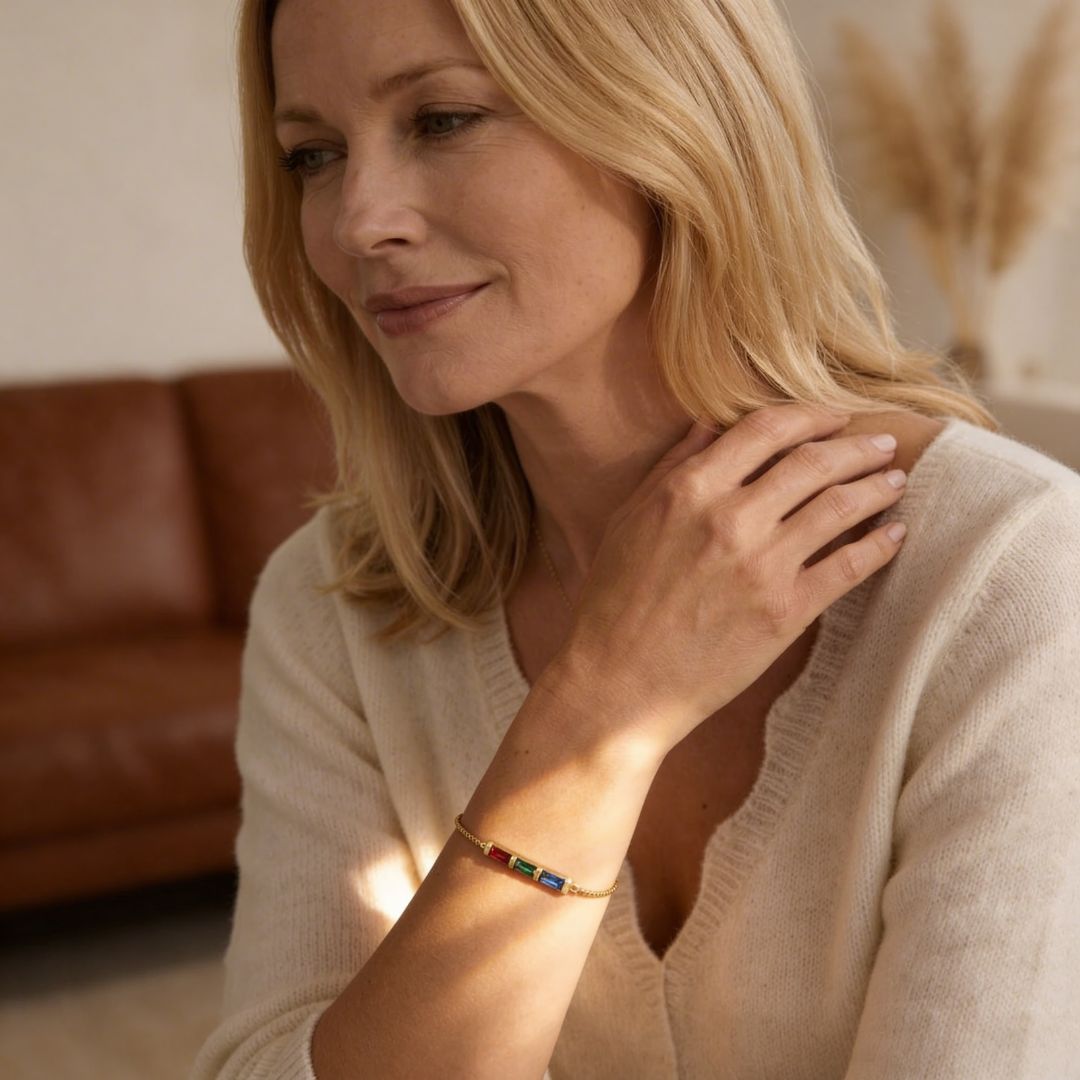 Gepersonaliseerde Geboortesteen Armband
