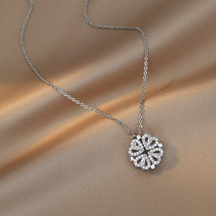 Eeuwige Rose Box - Aan Dochter 4-Leaf Clover “Lucky Charm” Ketting