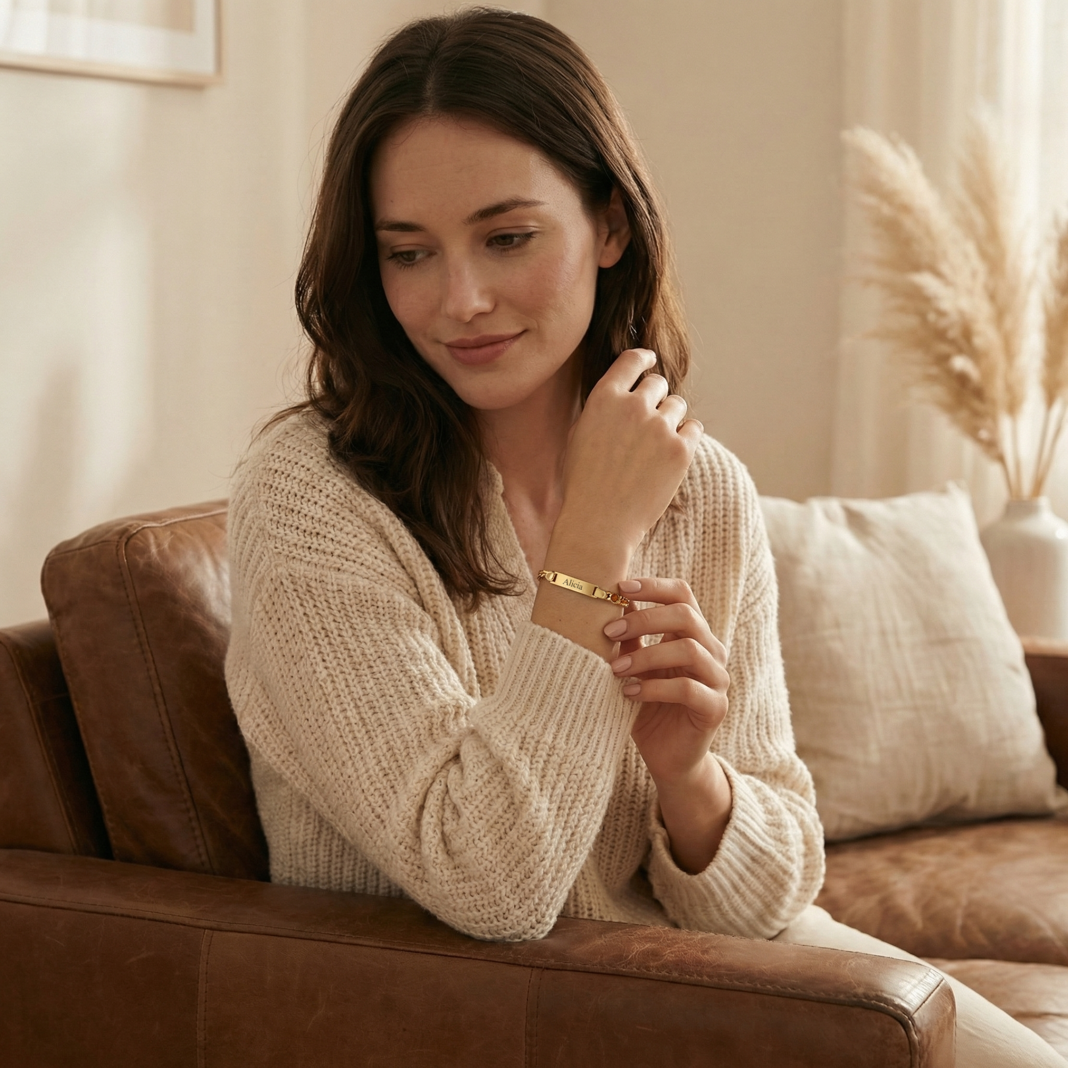 Nieuwe Mama Geboortesteen Armband