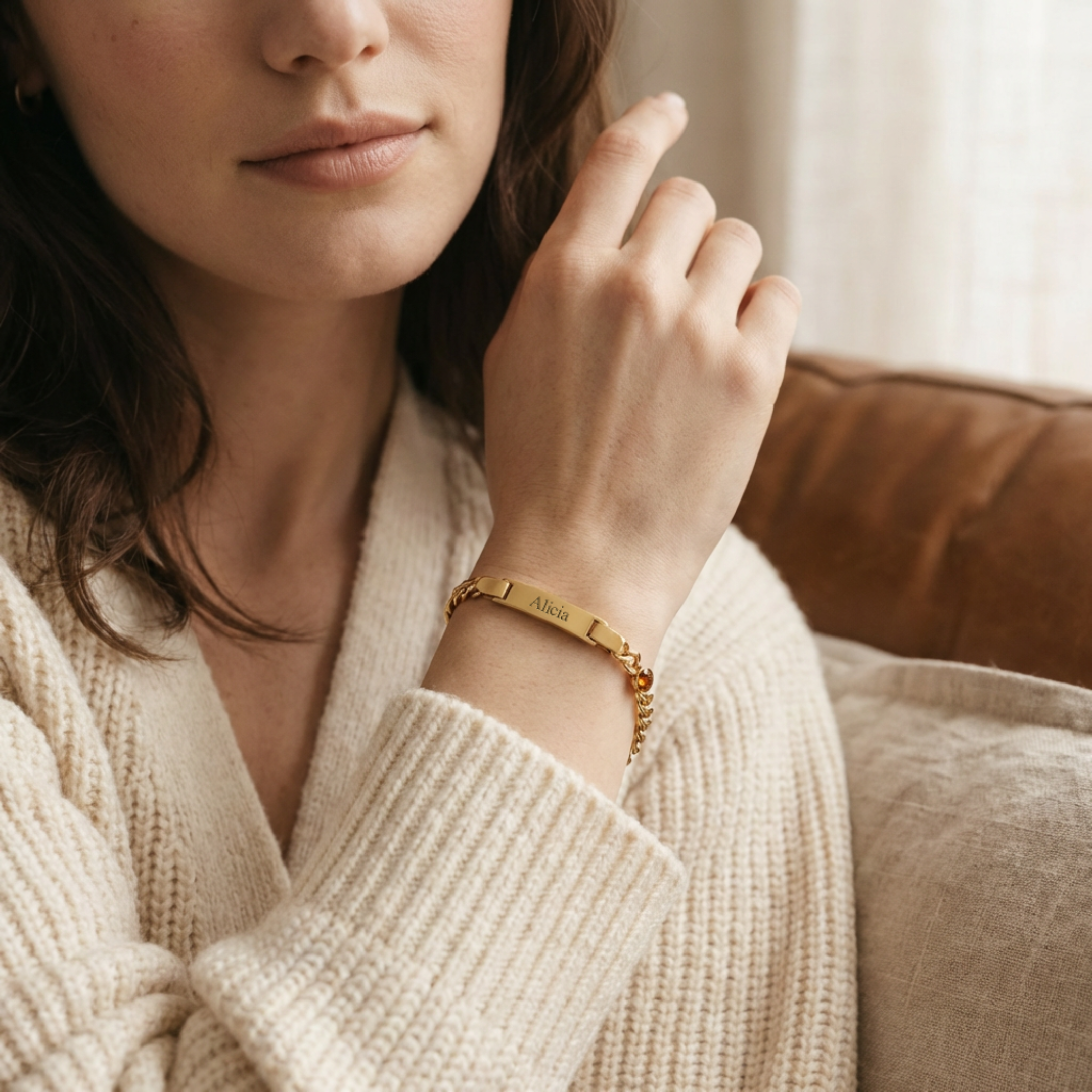 Nieuwe Mama Geboortesteen Armband