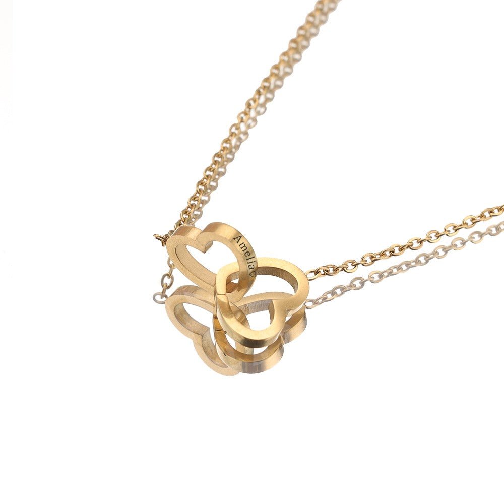 Eeuwige Roos Box - Met Gepersonaliseerde Ketting & Echte Roos - CustomLove.nl