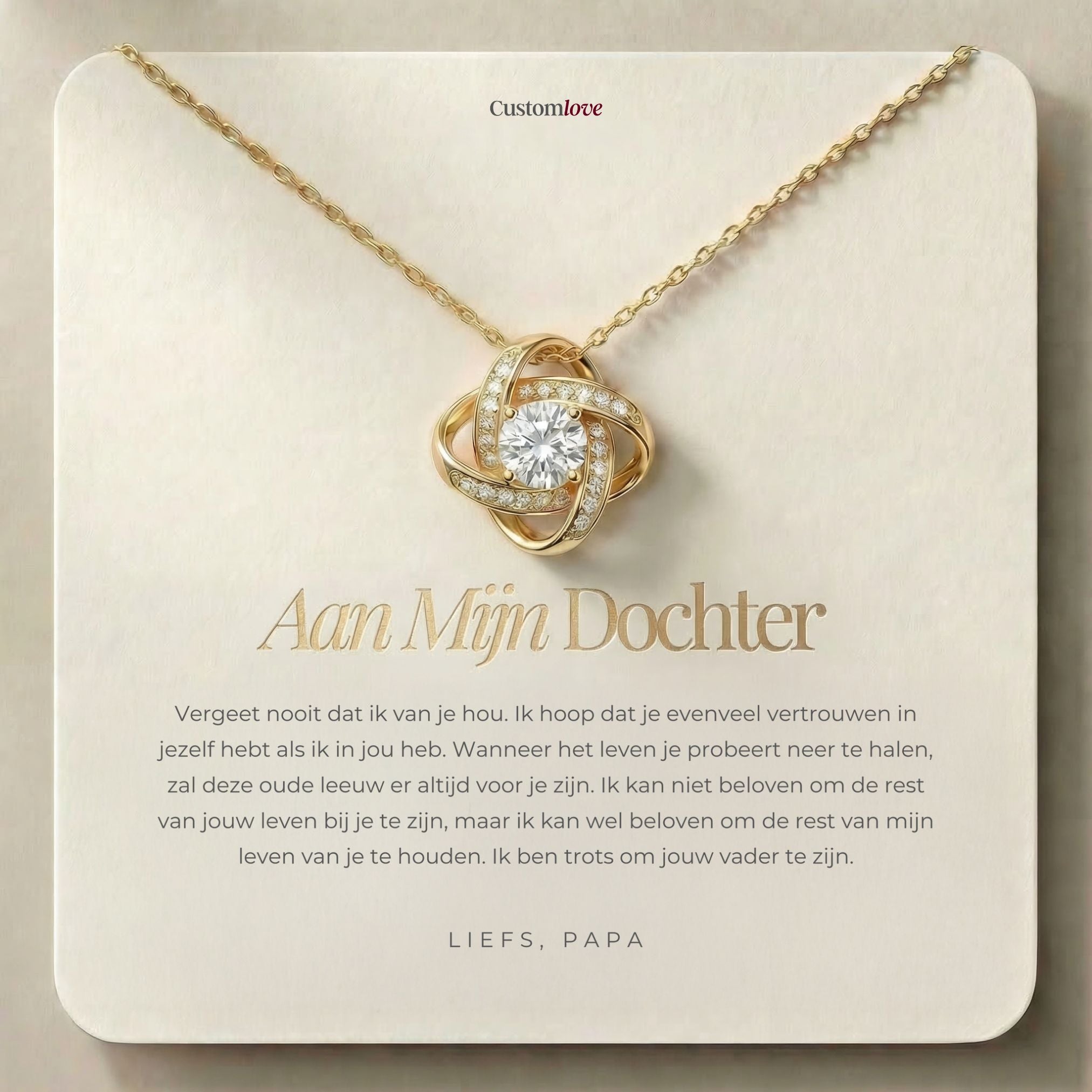 Aan Mijn Dochter - Trots op jou - Liefs, Papa