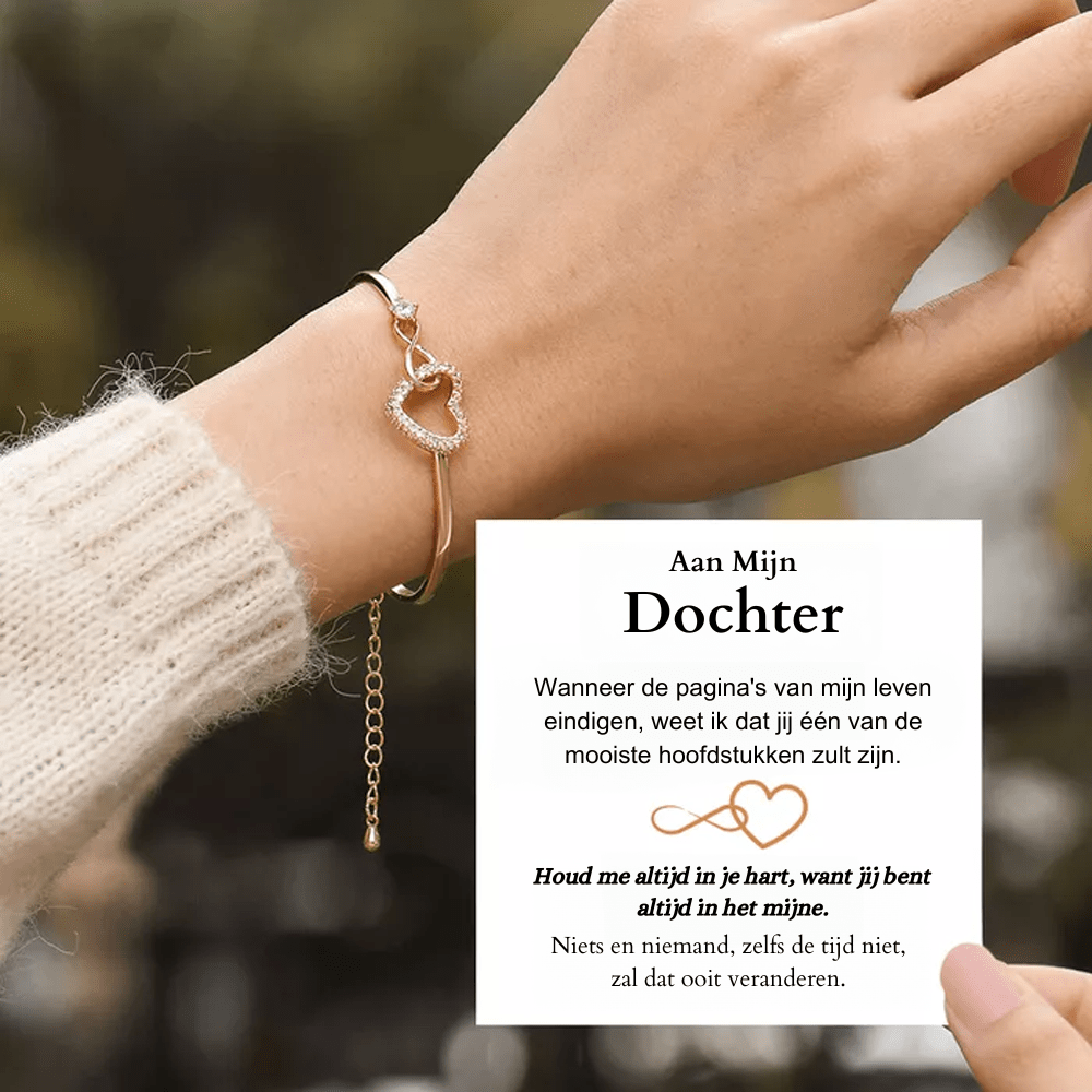 Aan Mijn Dochter - Altijd In Mijn Hart - Infinity Armband - CustomLove.nl
