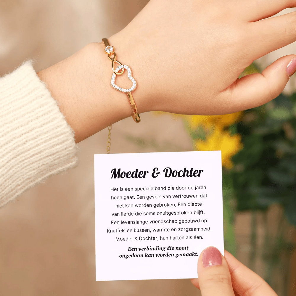 Moeder & Dochter - Oneindige Hart Armband - CustomLove.nl