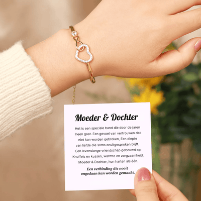 Moeder & Dochter - Oneindige Hart Armband - CustomLove.nl