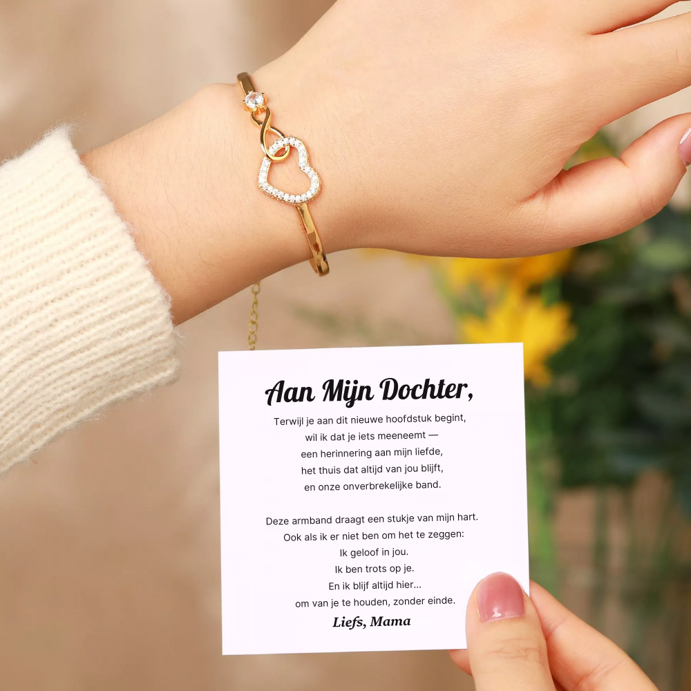 Aan Mijn Dochter – Voordat Ze Naar School Vertrekt… Zeg Wat Er in Je Hart Zit Armband