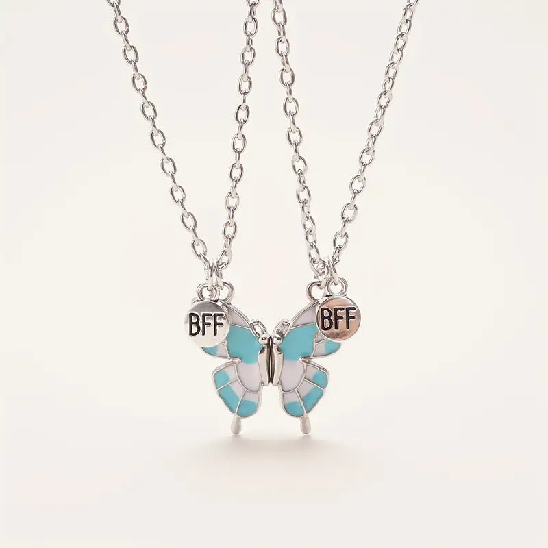 Best Friends Forever Vlinder Hanger Ketting Set - Geschenken voor Vrienden