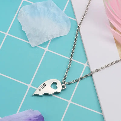 Beste Vrienden Hol Ontwerp Hart Hanger Ketting Set - Cadeau Voor Vrienden