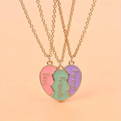 Hart Magnetische BFF Hanger Ketting Set - Cadeaus Voor Vriendin