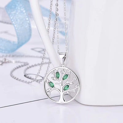 Gegraveerde Dromenvanger Hanger Ketting Met Levensboom - Cadeaus Voor Haar