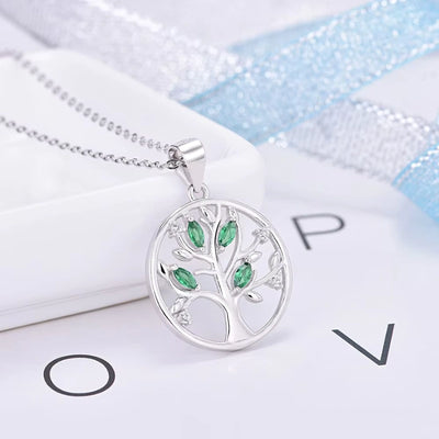 Gegraveerde Dromenvanger Hanger Ketting Met Levensboom - Cadeaus Voor Haar