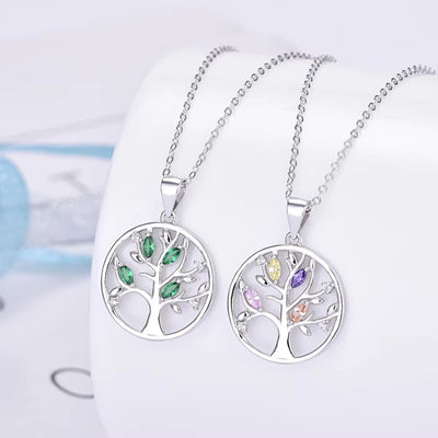 Gegraveerde Dromenvanger Hanger Ketting Met Levensboom - Cadeaus Voor Haar