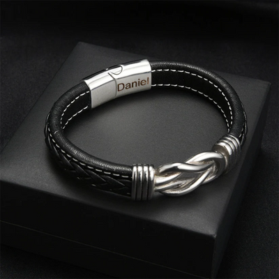 Aan Mijn Zoon – Infinity Armband met Gegraveerde Naam