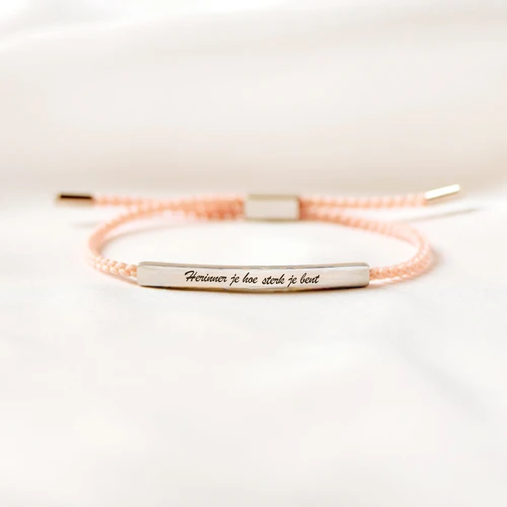 Herinner Je Hoe Sterk Je Bent Buisarmband