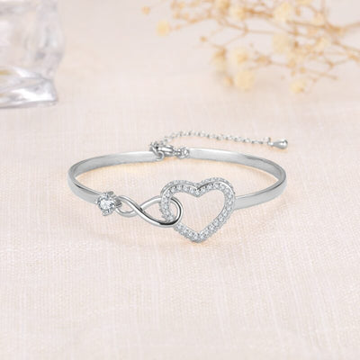 Aan Mijn Dochter - Infinity Heart-Armband – Voor Altijd Met Elkaar Verbonden