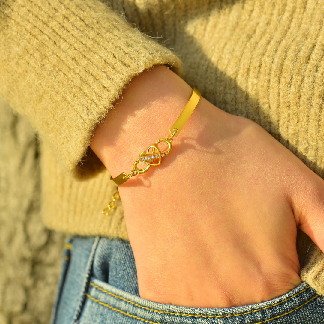 Aan Mijn Kleindochter - Houd Me In Je Hart - Infinity Armband