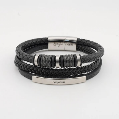 Aan Mijn Zoon – Gepersonaliseerde “Voor Altijd Verbonden” Armband