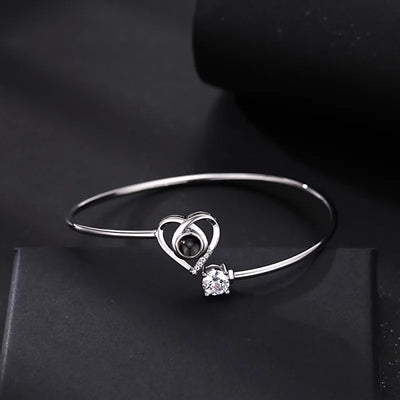 Moeder & Dochter - Gepersonaliseerde Foto Hart Armband