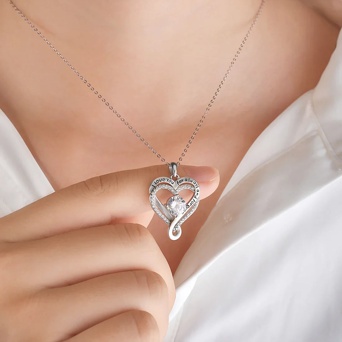 Aan Mijn Schat – Voor Altijd & Eeuwig – Harten Ketting