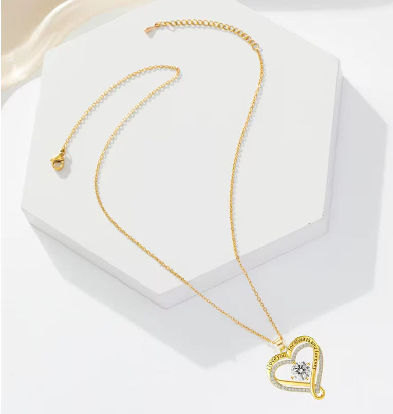 Aan Mijn Schat – Voor Altijd Liefde, Altijd – Oneindigheid Hart Ketting