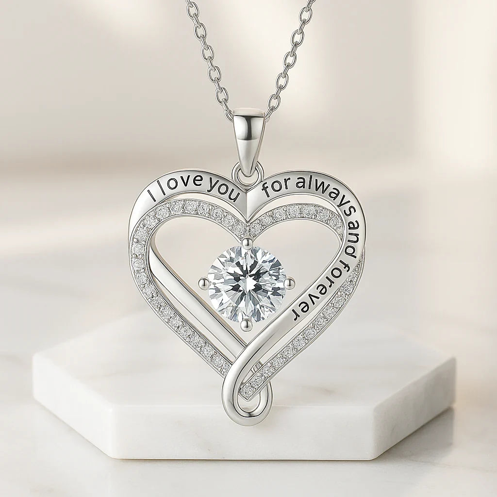 An meine Schatz halsketting met kaart hart ketting met led-box en An meine Schatz halsketting met kaart hart ketting met led-box en