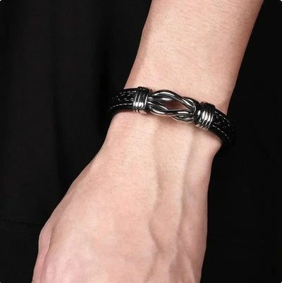 Aan Mijn Zoon - Altijd Bij Je - Infinity Leren Armband