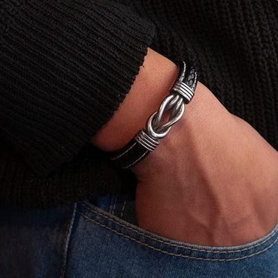 Aan Mijn Zoon - Altijd Bij Je - Infinity Leren Armband