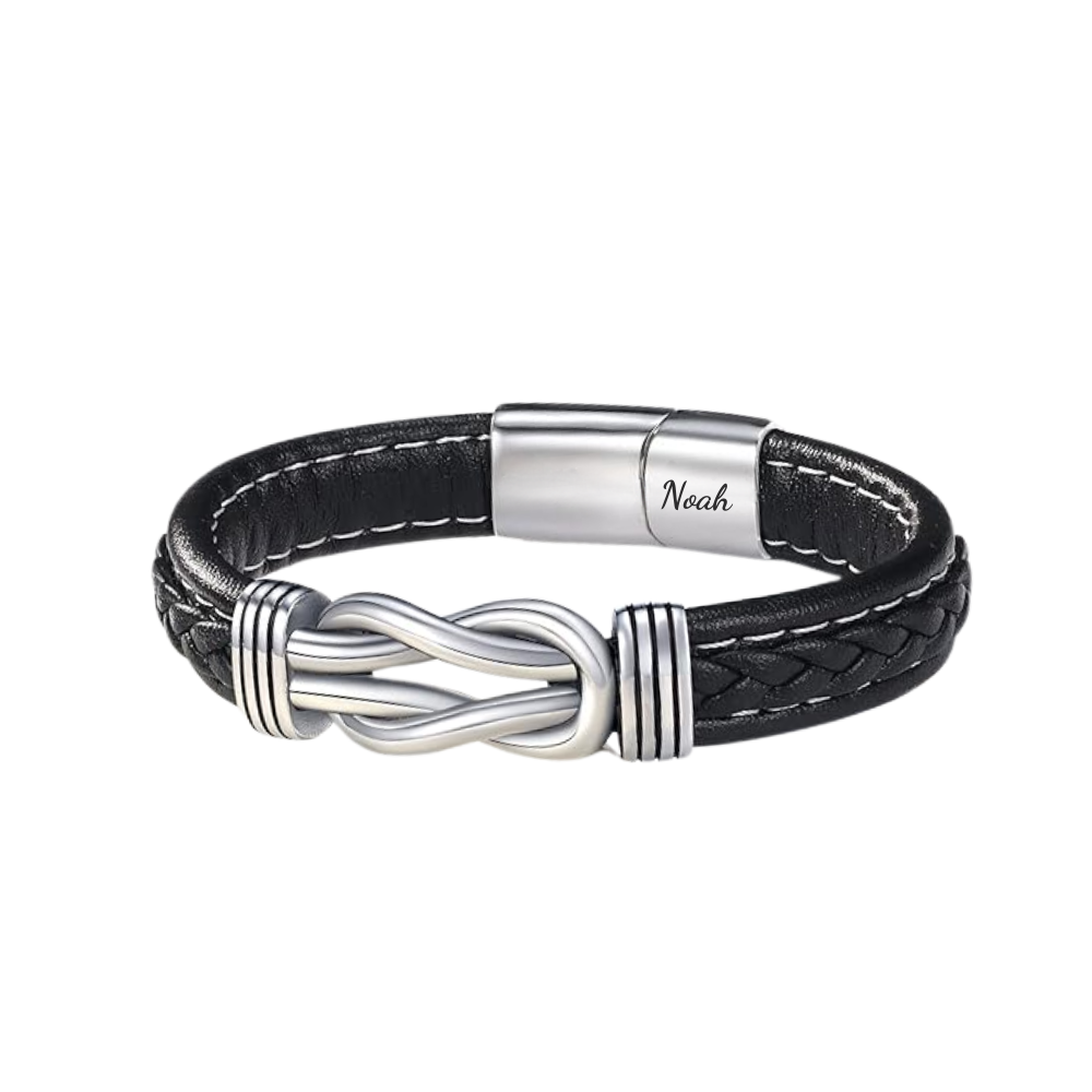 Aan Mijn Zoon - Moeder en Zoon Voor Altijd Met Elkaar Verbonden - Gepersonaliseerde Infinity Armband