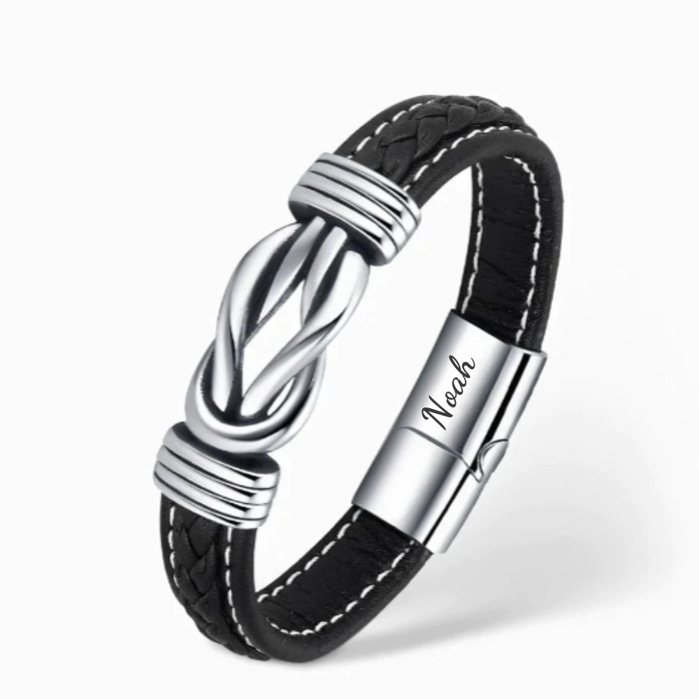 Aan Mijn Zoon - Moeder en Zoon Voor Altijd Met Elkaar Verbonden - Gepersonaliseerde Infinity Armband