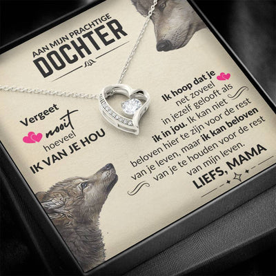 Aan Mijn Dochter - Hart ketting - Wolvin - CustomLove.nl