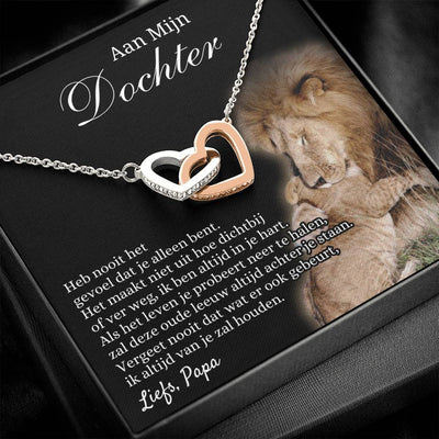 Aan Mijn Dochter - Harten ketting - Liefs Papa - CustomLove.nl