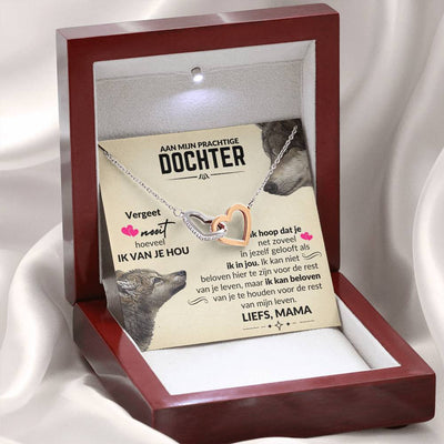 Aan Mijn Dochter - Harten ketting - Wolvin - CustomLove.nl