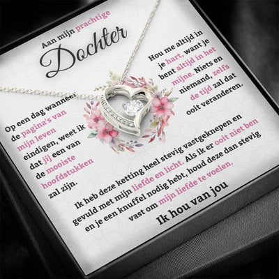 Aan Mijn Dochter - Ik hou van jou - Hart Ketting - CustomLove.nl