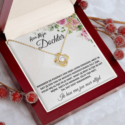 Aan Mijn Dochter - Je bent in mijn hart - Love Knot Ketting - CustomLove.nl