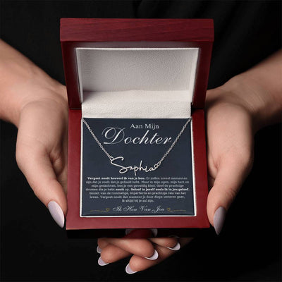 Aan Mijn Dochter - Naam Ketting - CustomLove.nl