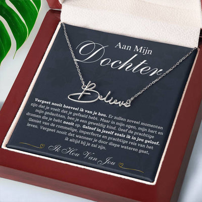 Aan Mijn Dochter - Naam Ketting - CustomLove.nl