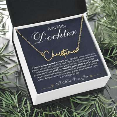Aan Mijn Dochter - Naam Ketting - CustomLove.nl
