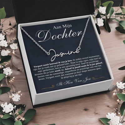 Aan Mijn Dochter - Naam Ketting - CustomLove.nl