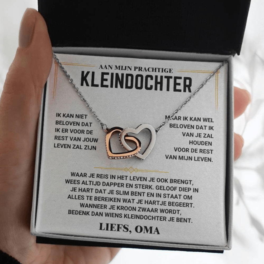 Aan Mijn Kleindochter - Harten Ketting - Liefs Oma - CustomLove.nl