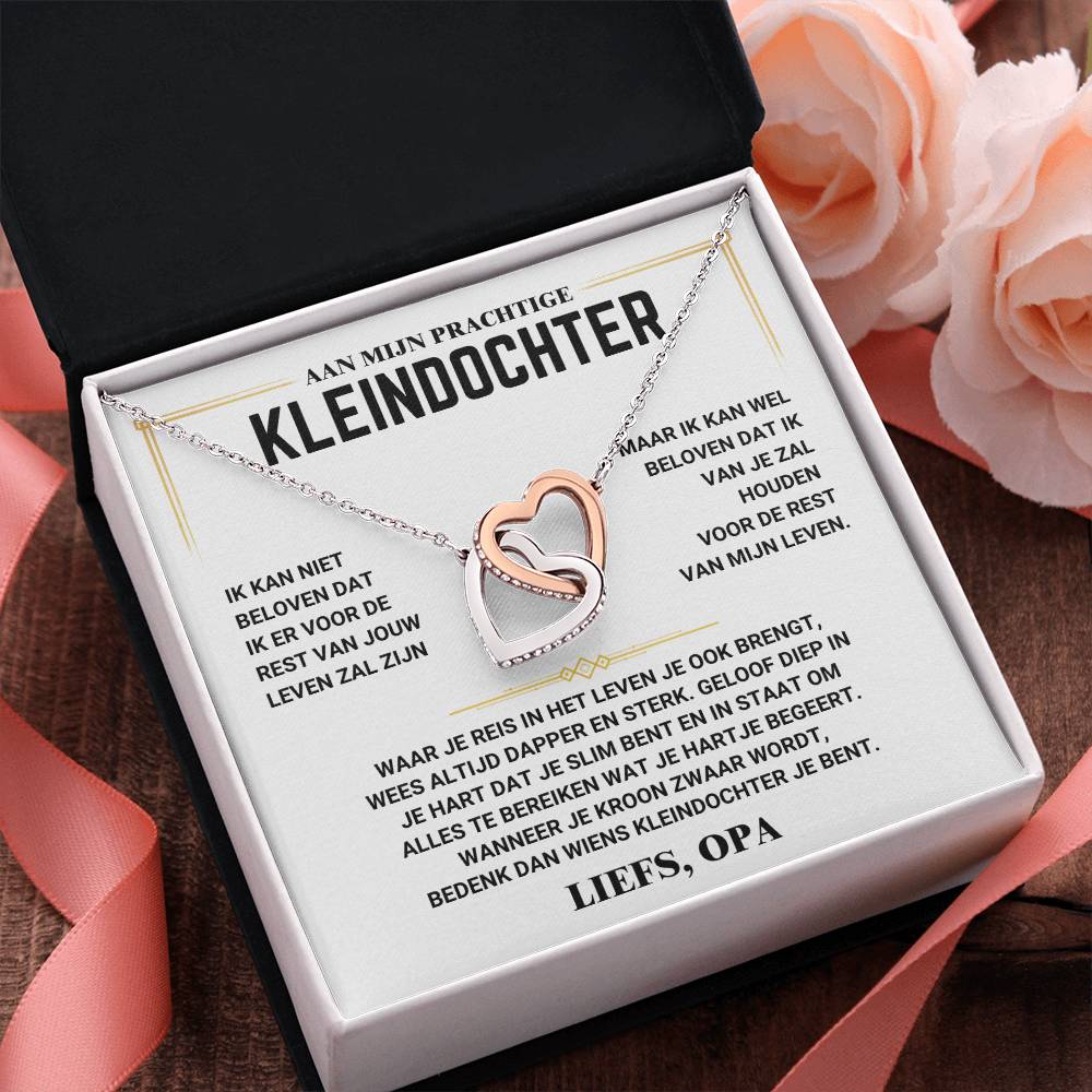 Aan Mijn Kleindochter - Harten Ketting - Liefs Opa - CustomLove.nl