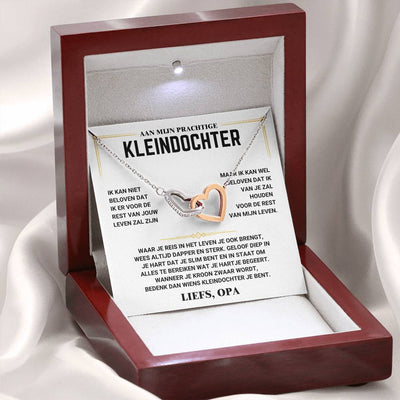 Aan Mijn Kleindochter - Harten Ketting - Liefs Opa - CustomLove.nl