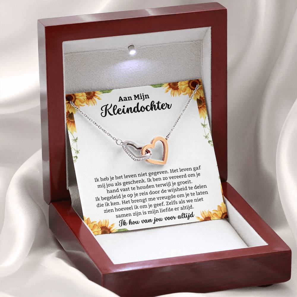 Aan Mijn Kleindochter - Ik Hou Van Jou Voor Altijd - Harten Ketting - CustomLove.nl