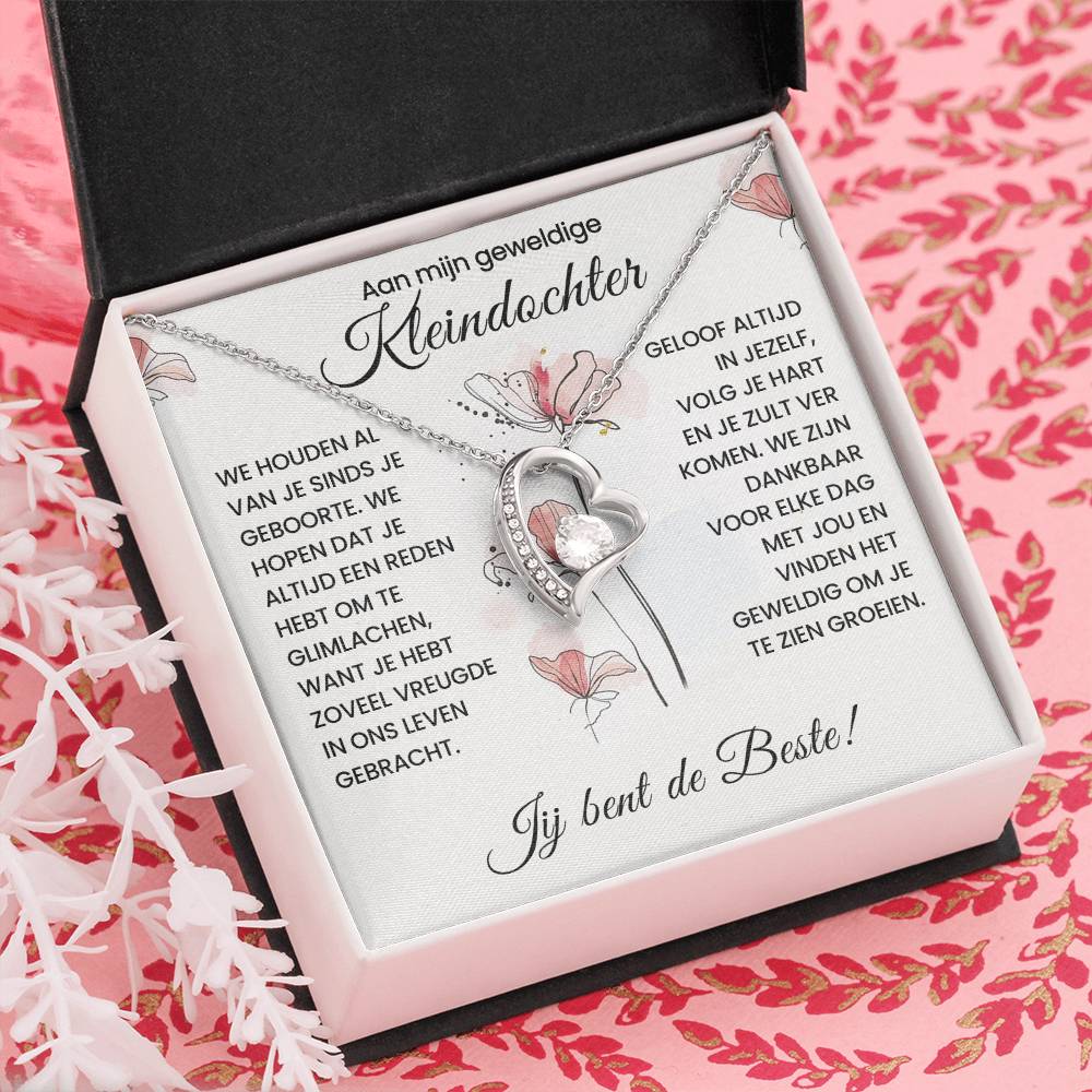 Aan Mijn Kleindochter - Jij bent de Beste - Hart Ketting - CustomLove.nl