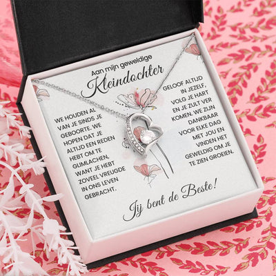 Aan Mijn Kleindochter - Jij bent de Beste - Hart Ketting - CustomLove.nl